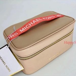 Michael Kors Cosmetic Bag Box Makeup Train Case